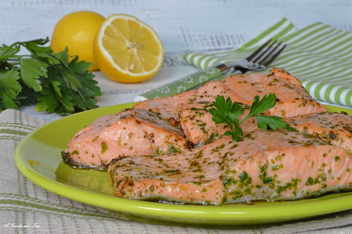 TRUITE SAUMONÉE À LA POÊLE