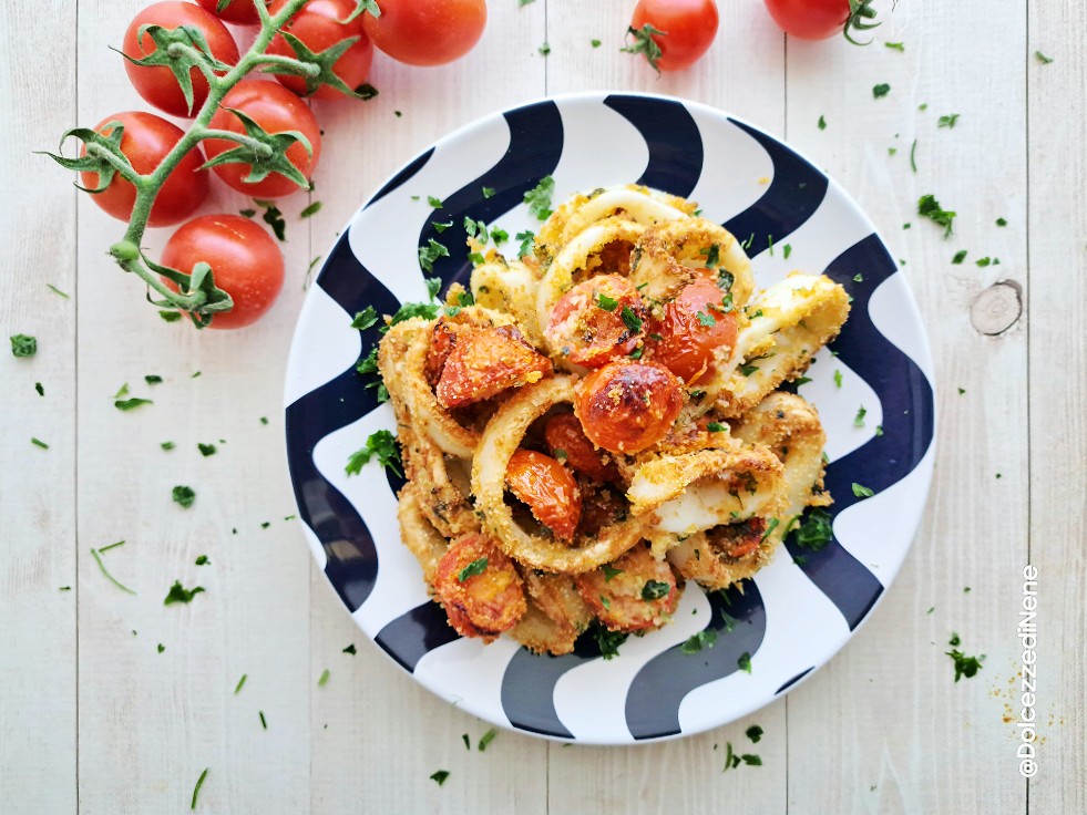 ANILLOS DE CALAMAR GRATINADOS EN FREIDORA DE AIRE