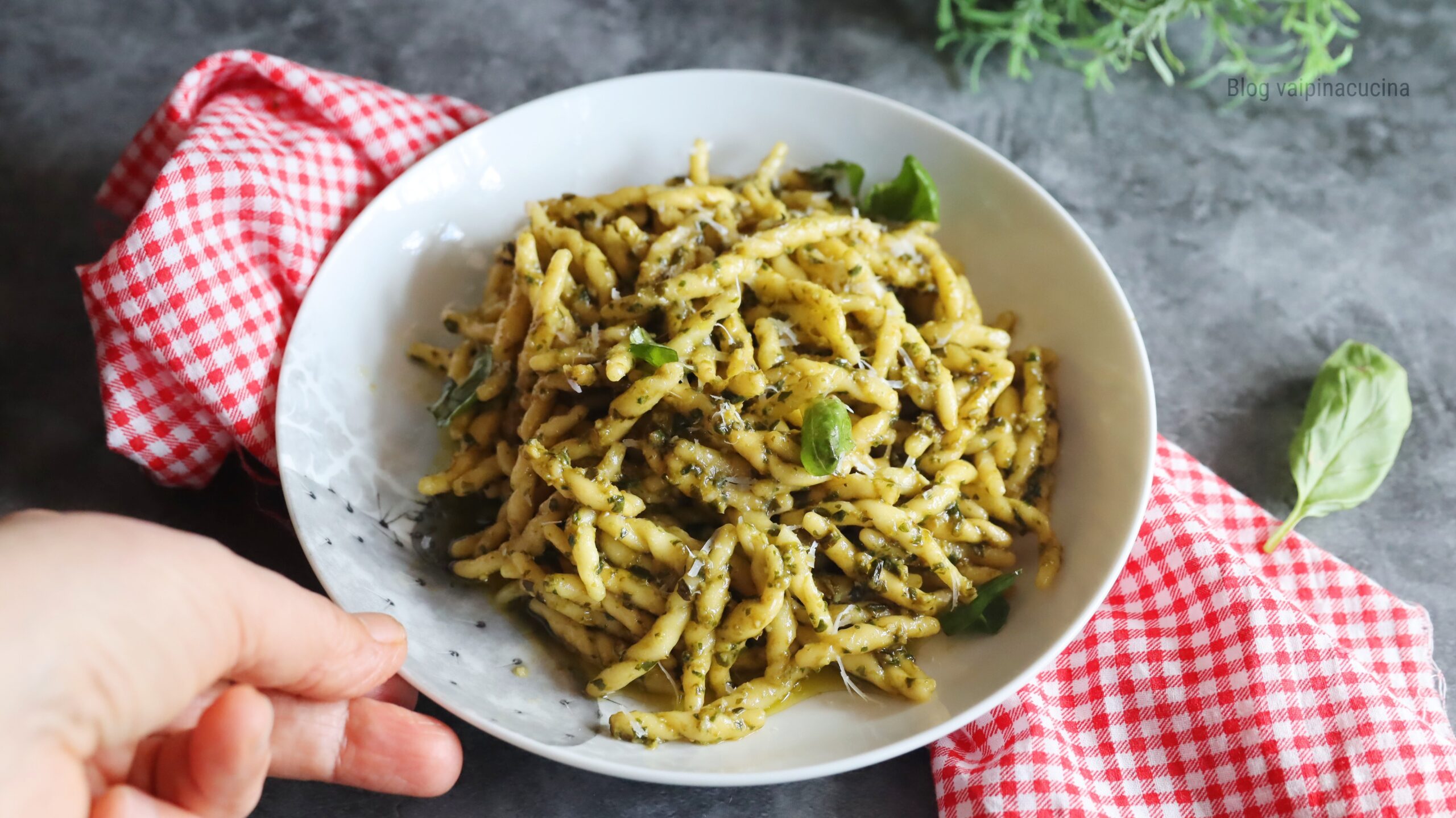 Trofie con pesto