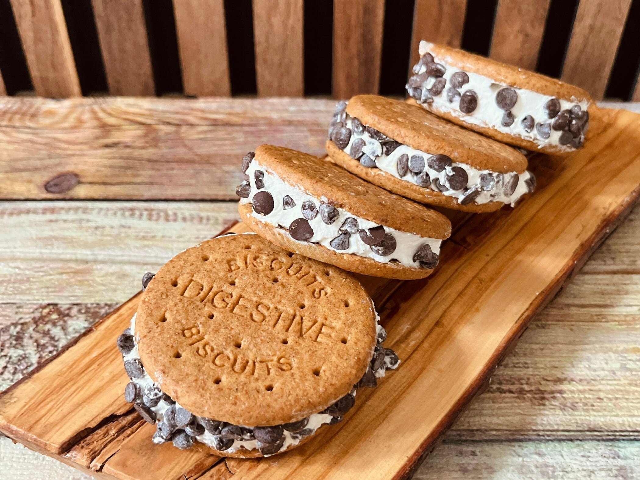 Galletas de Helado de Nata con Pepitas de Chocolate