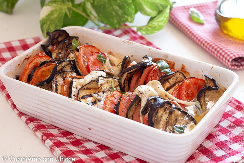 Berenjenas a la caprese al horno