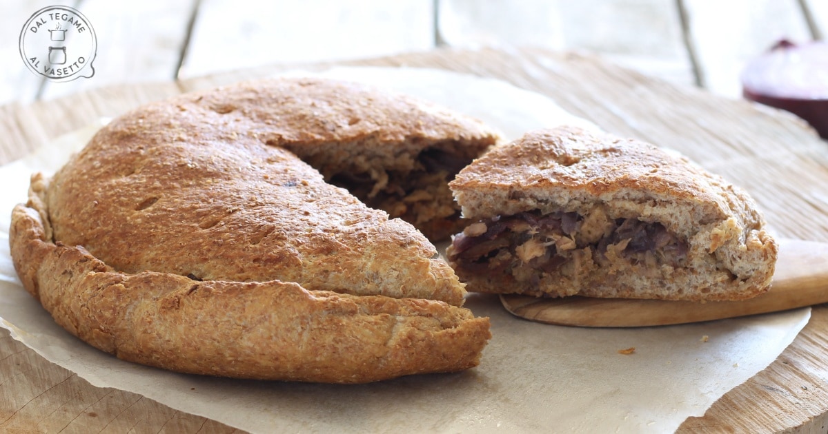 Focaccia rellena en multicooker