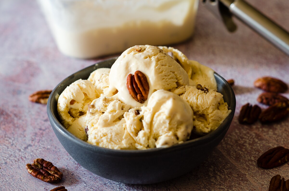 Helado de nueces sin heladera