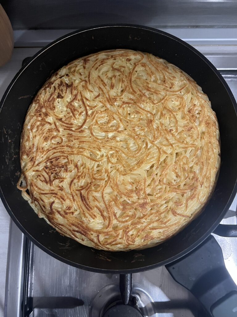 tortilla de pasta napolitana fácil
