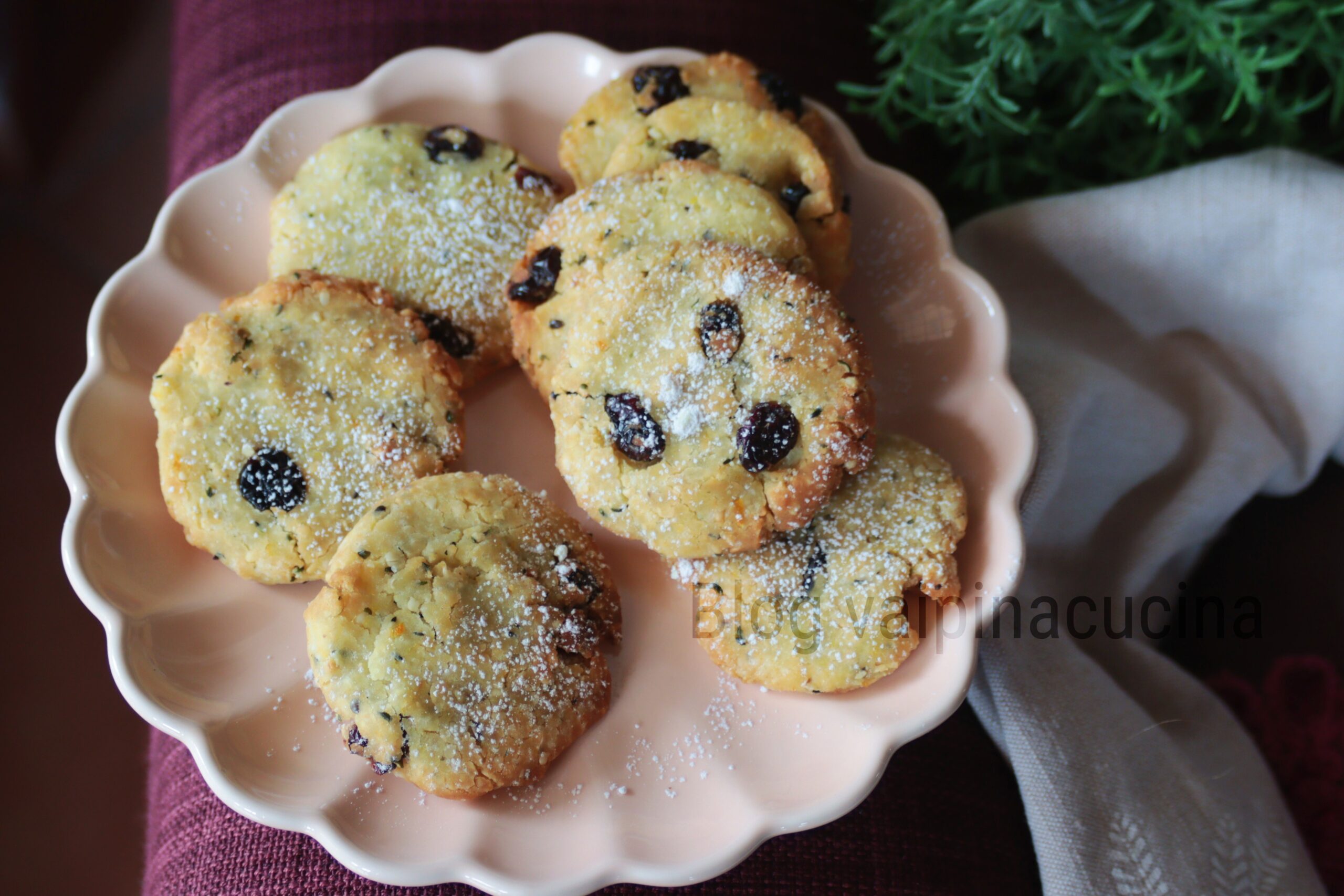 Galletas de semillas de cáñamo y arándanos