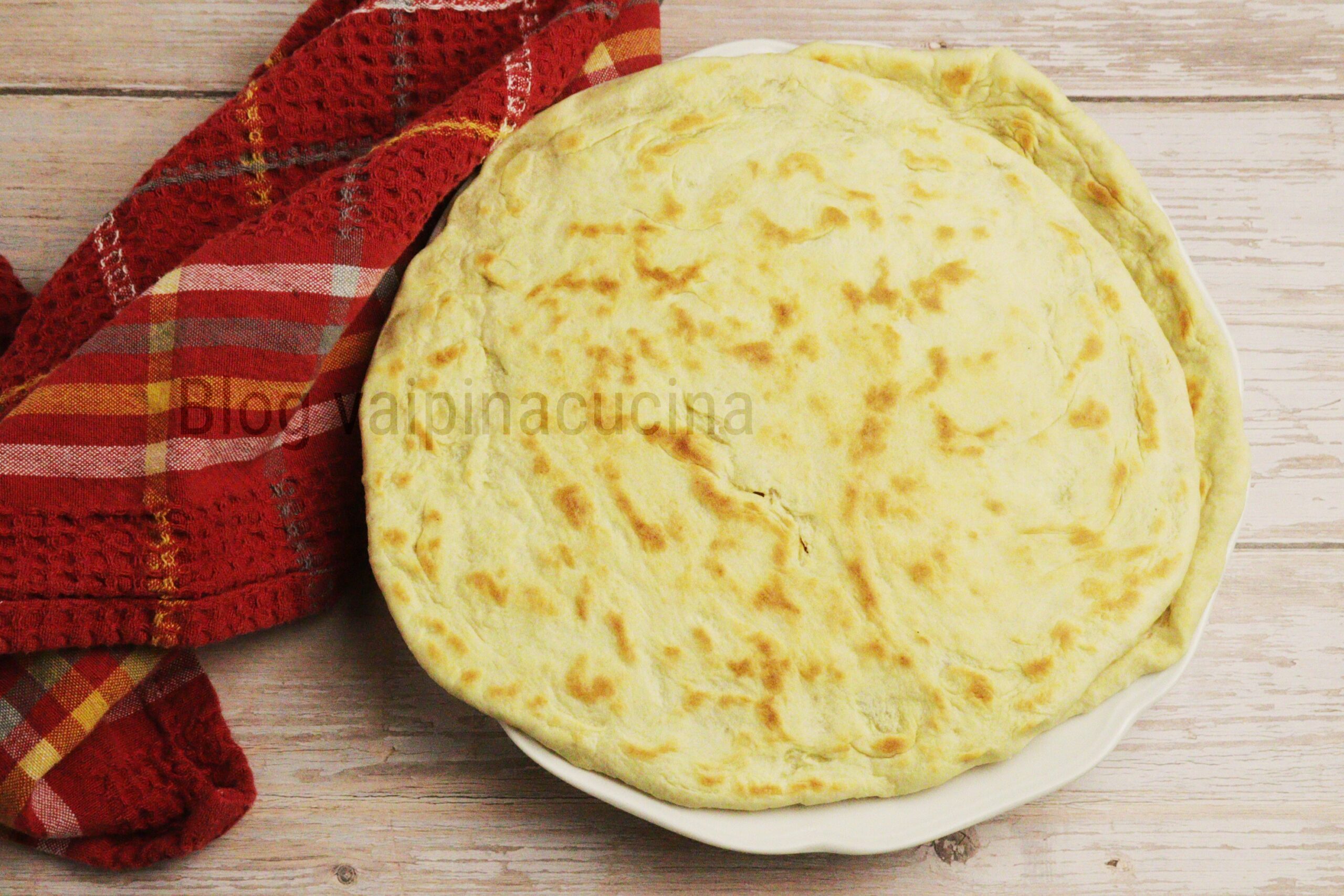 Piadina romagnola sin manteca de cerdo