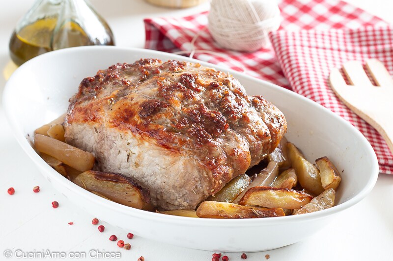 Lomo de cerdo con salchicha