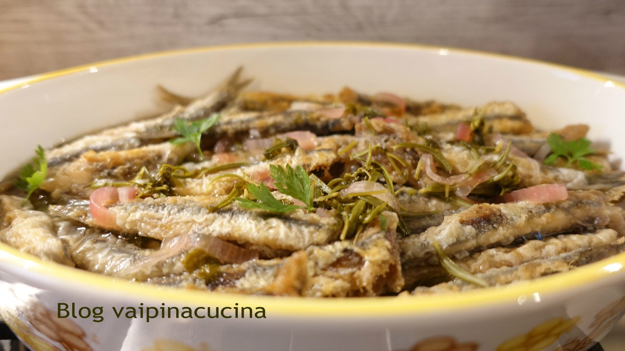 Boquerones fritos con marinada