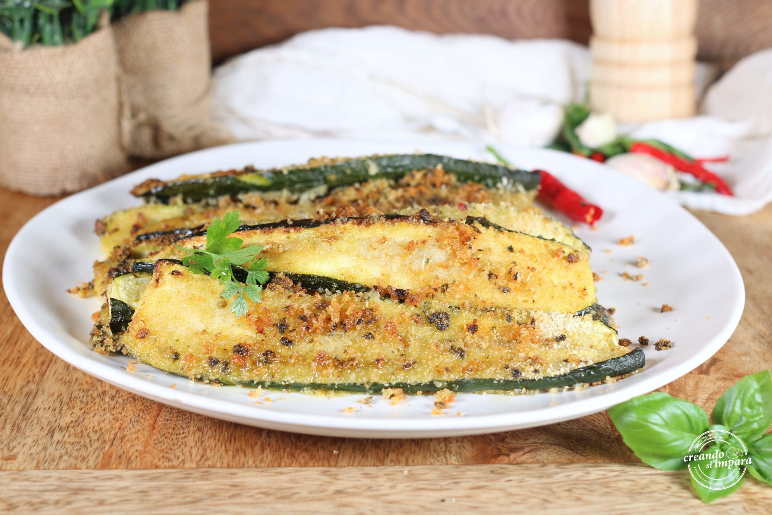 Calabacines gratinados rapidísimos