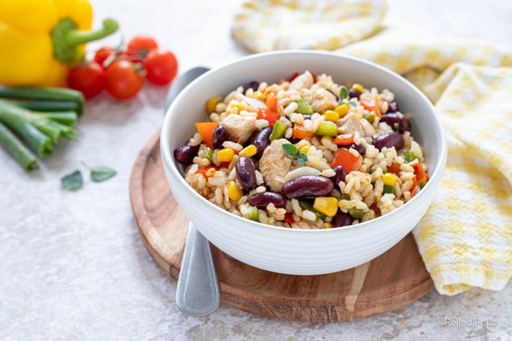 ensalada de arroz mexicana