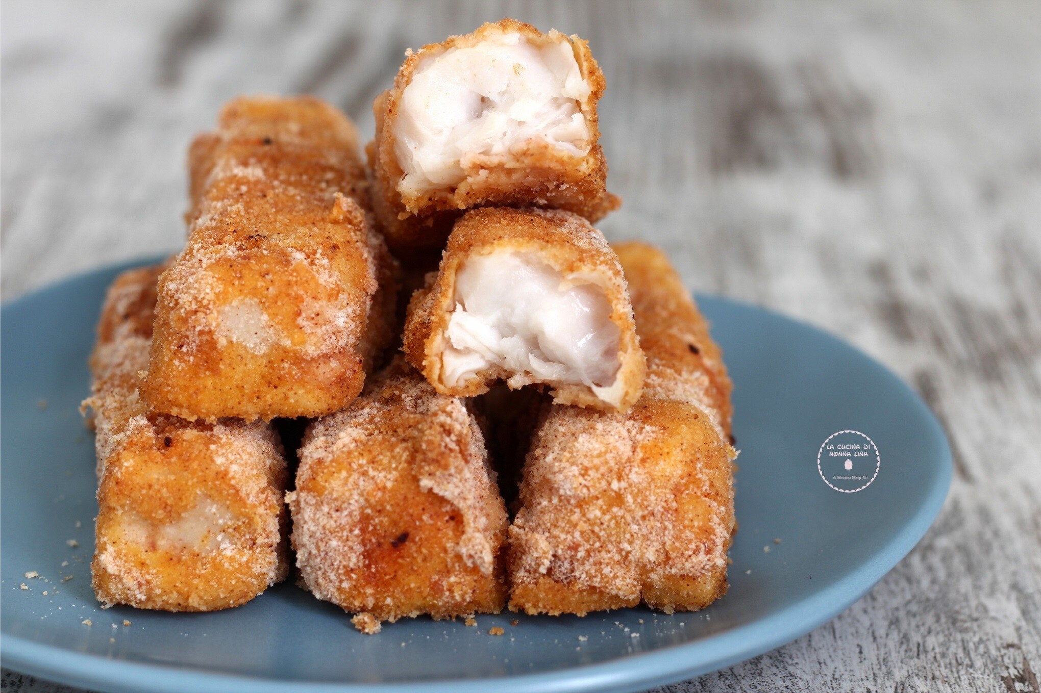 Filetes de bacalao empanados al horno