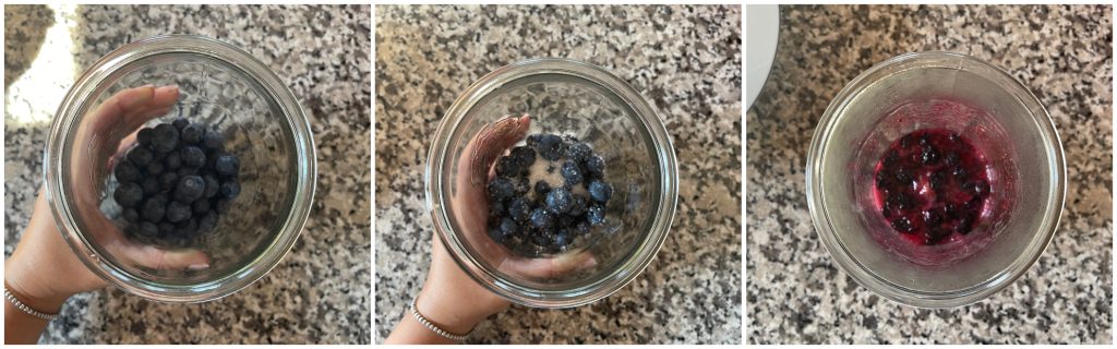 Panna cotta de arándanos