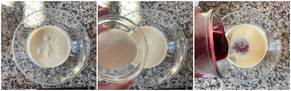 Panna cotta de arándanos