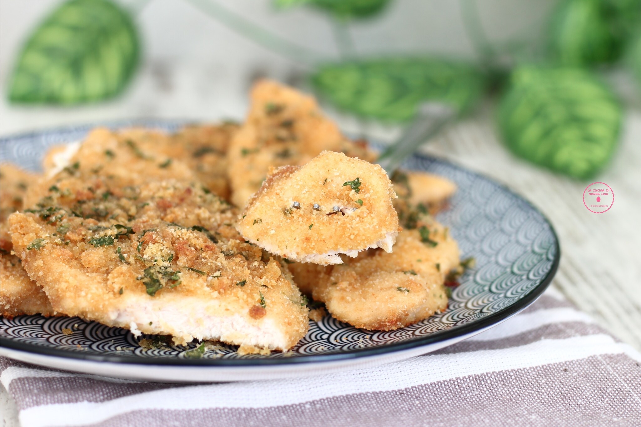 Pecho de pollo arenoso, ¡plato rápido sin huevos!