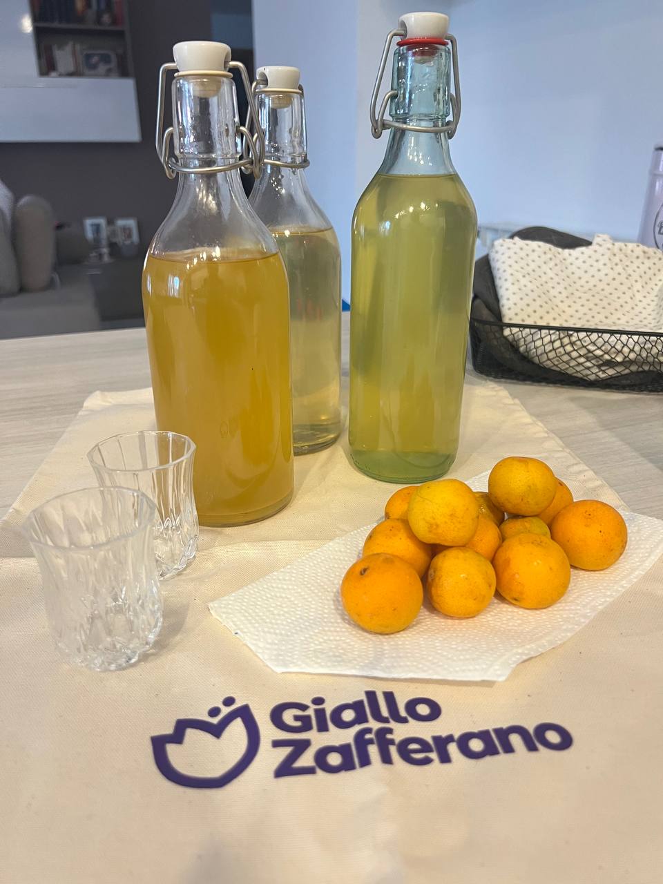 Licor de mandarinas chinas
