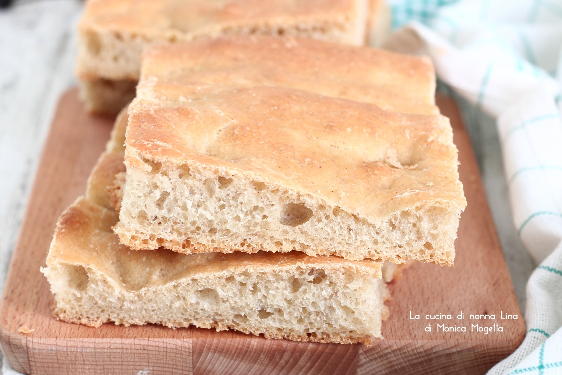 Focaccia blanca con bajo índice glucémico