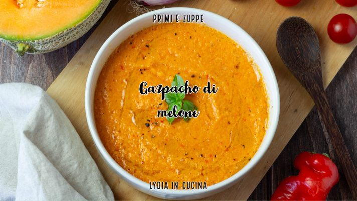 Gazpacho de melón y pimientos