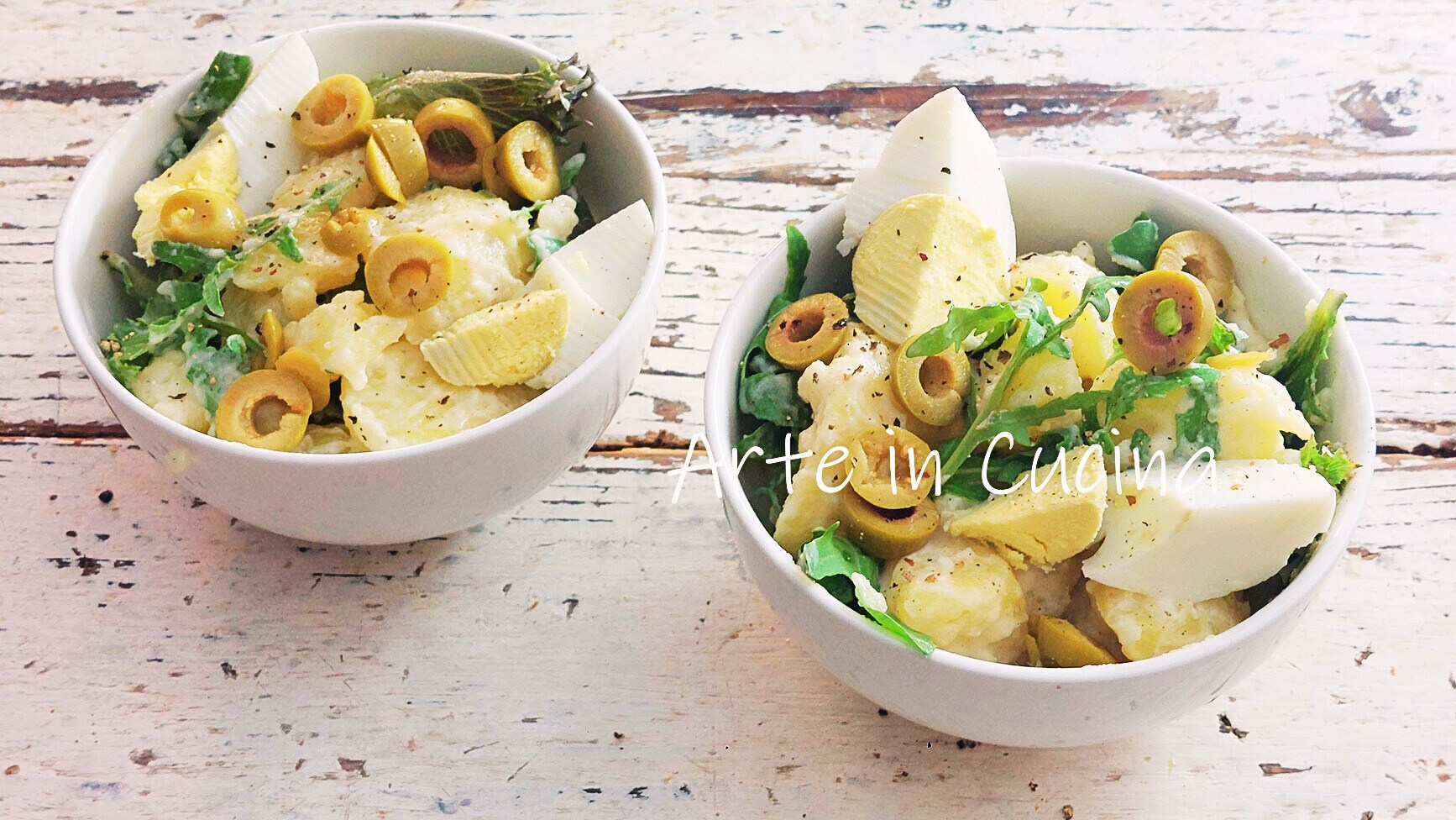 ENSALADA CÉSAR con PATATAS y huevos