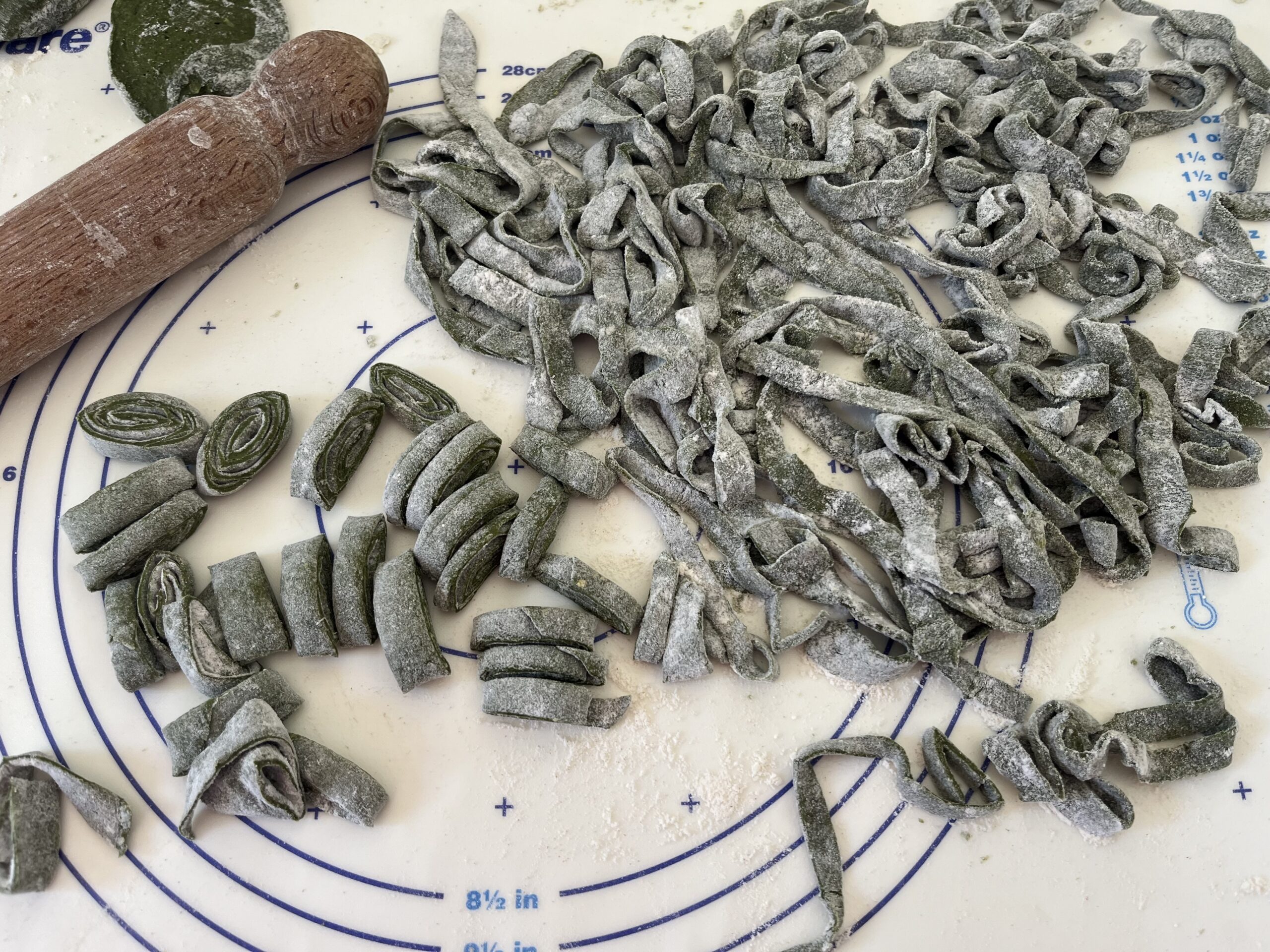 Tagliatelle con ortigas