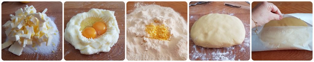 tarta con crema y cerezas