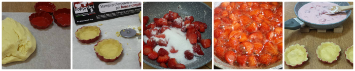 Tartaletas con fresas y yogur