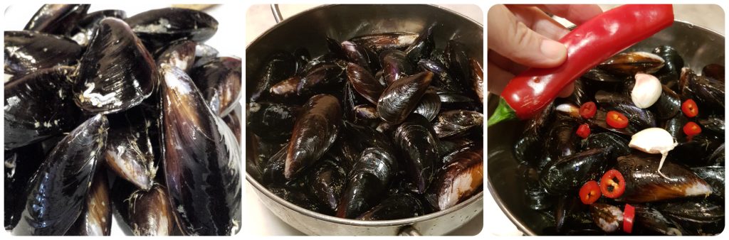 mejillones a la pimienta