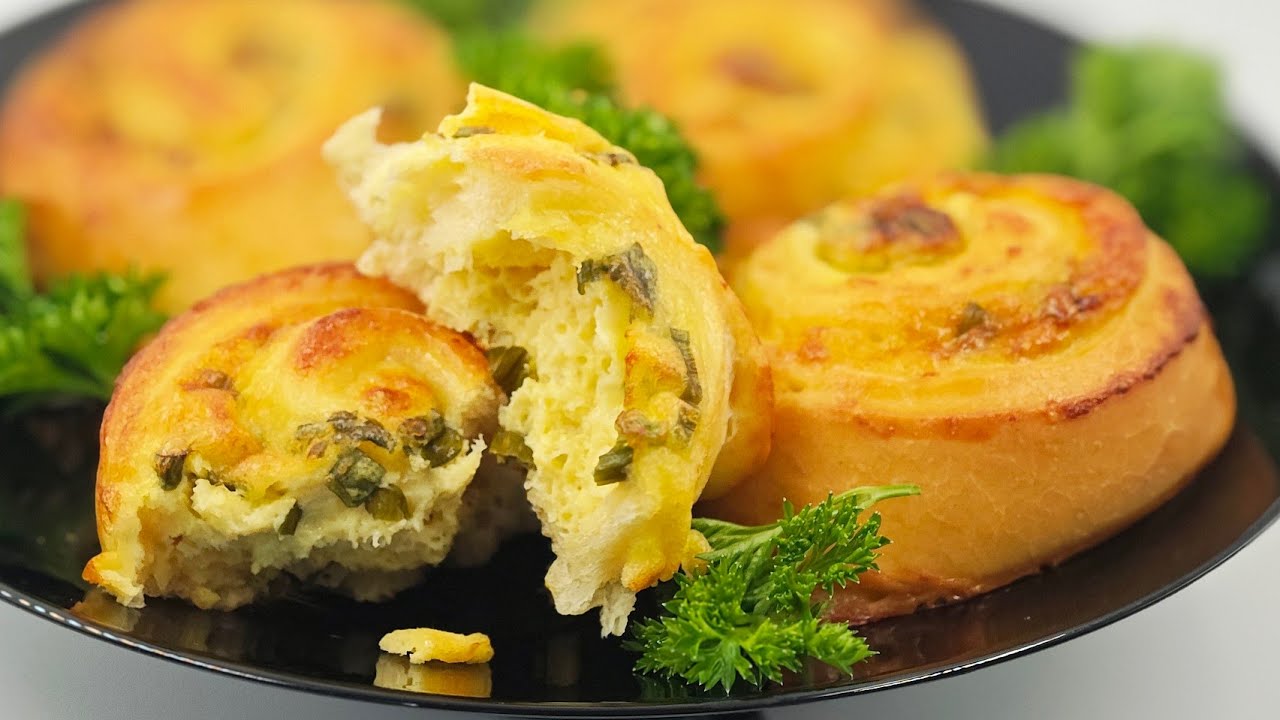 Rollitos salados con queso