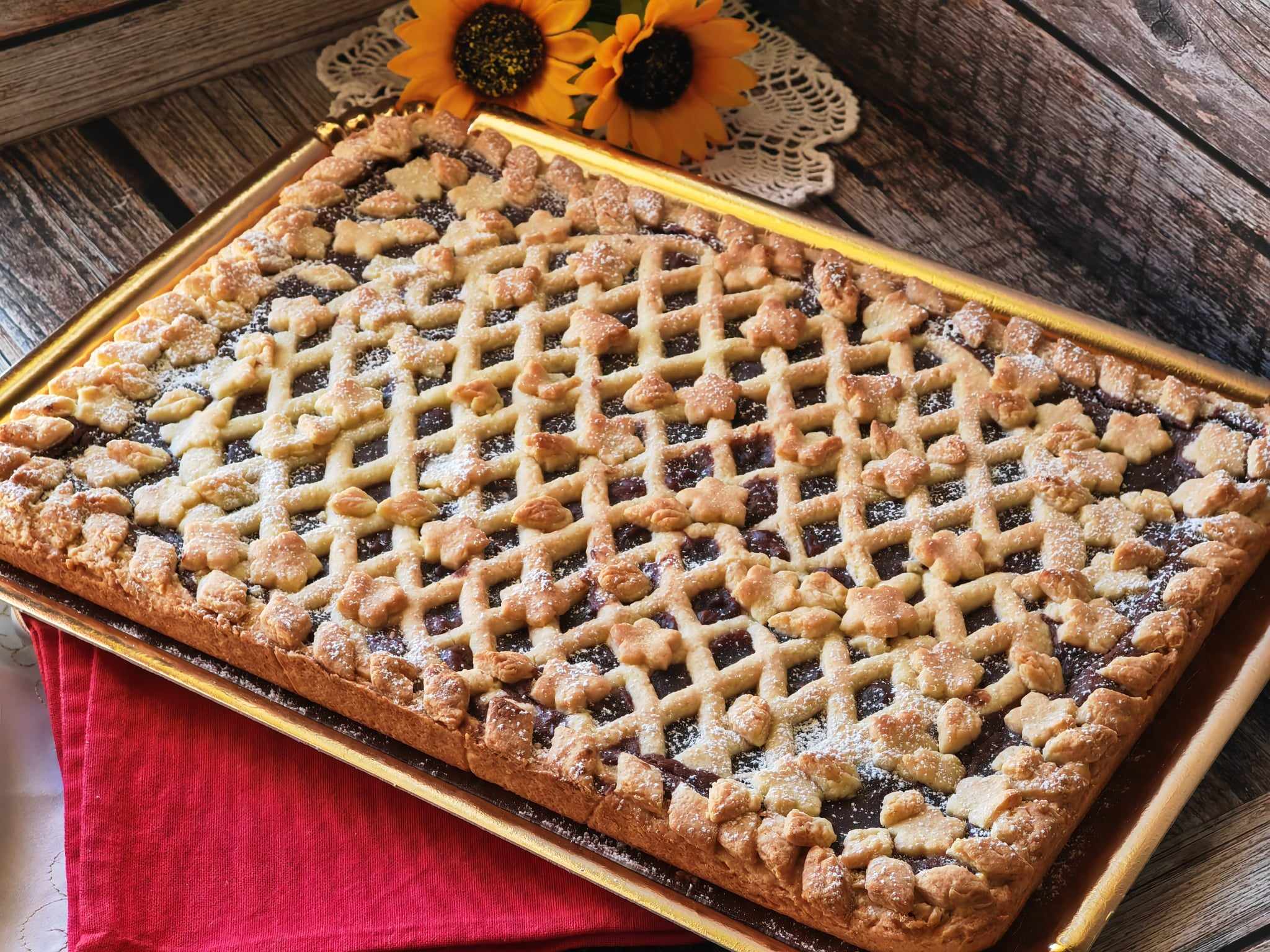 Tarta grande rectangular