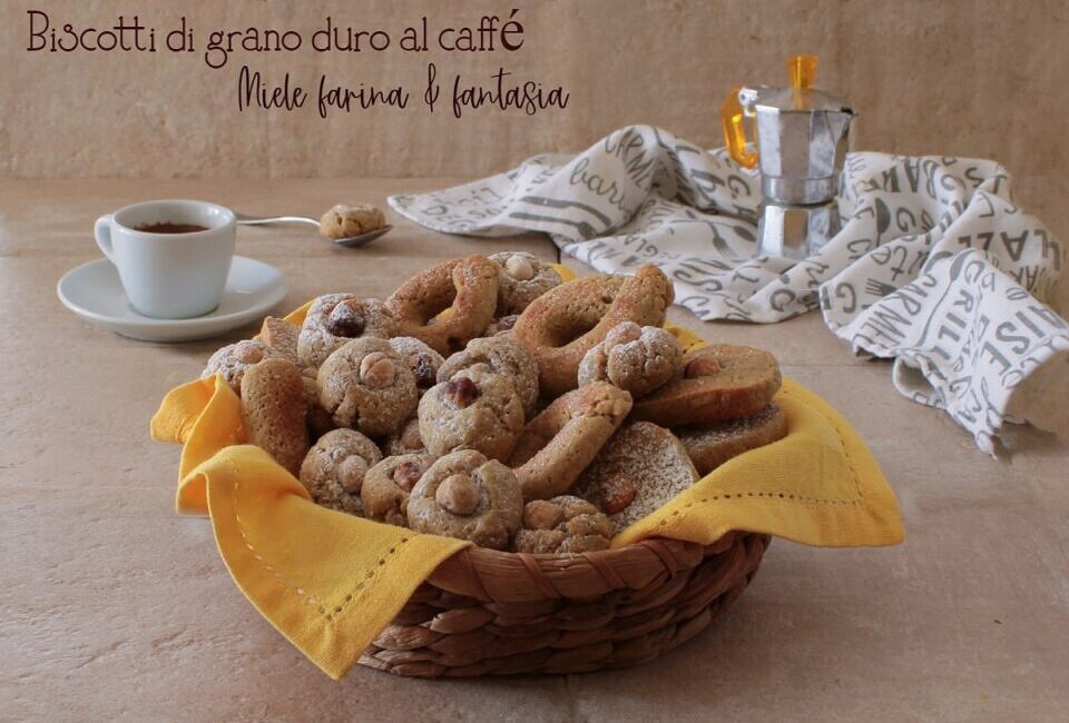 Galletas de sémola de trigo duro al café sin lactosa