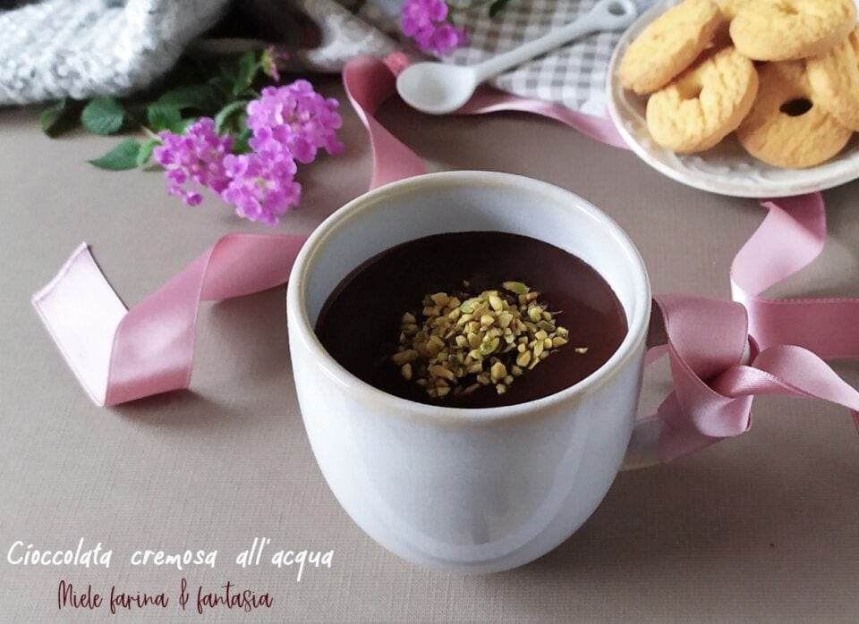 Chocolate cremoso al agua