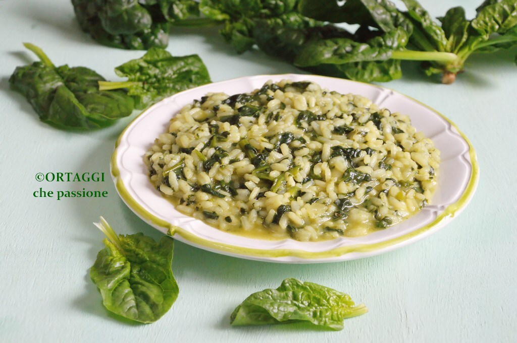 Risotto de espinacas cremoso