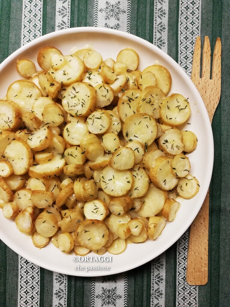 raíces amargas al horno