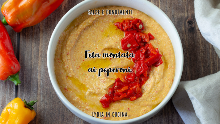 Feta batida con pimientos