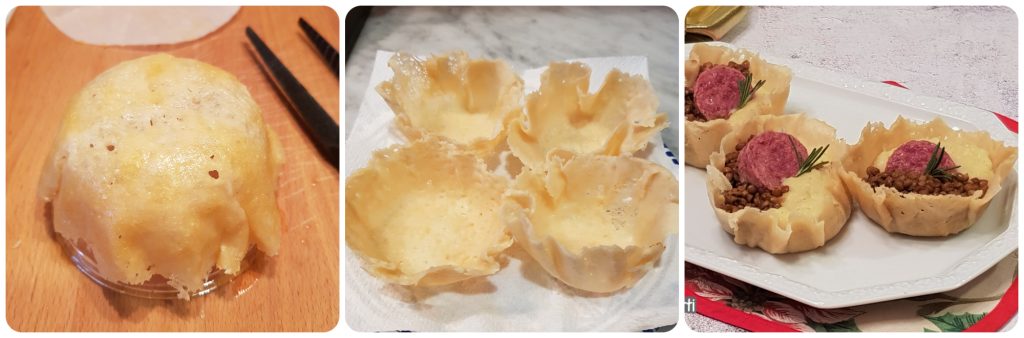 cestas de parmesano