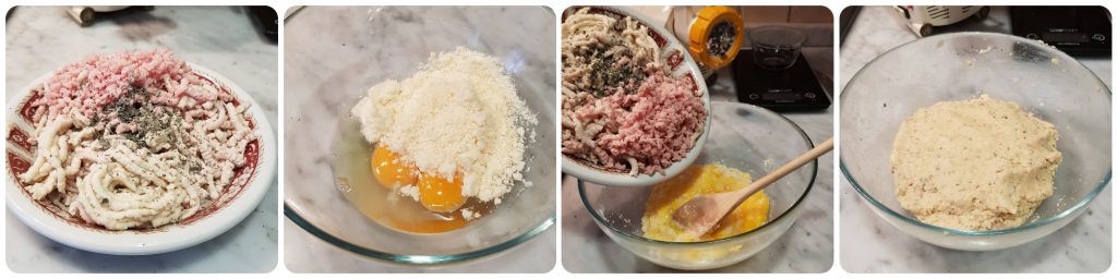 albóndigas de pollo asado sobrante