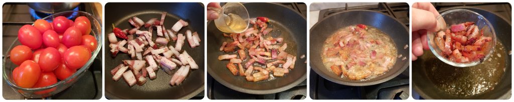 gnocchetti de ricota a la amatriciana