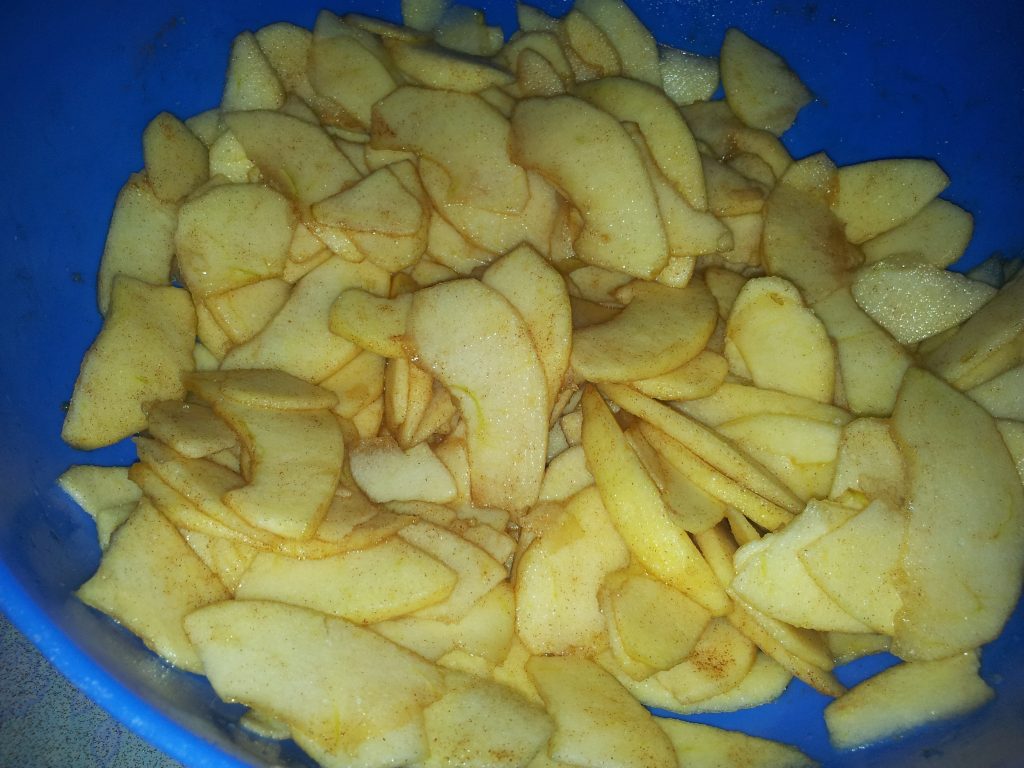 manzanas sazonadas para el strudel