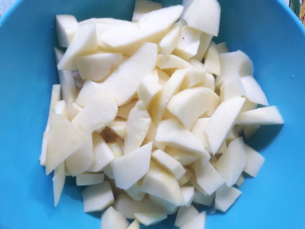 manzanas a trozos