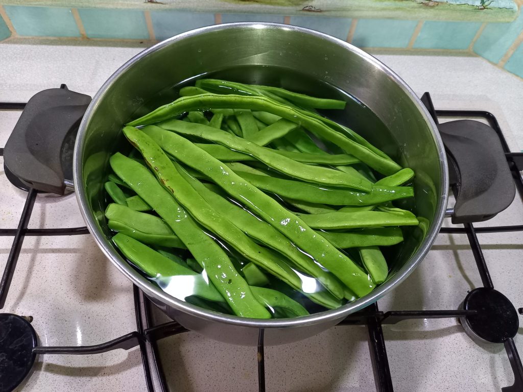 Guarnición de judías verdes piattoni al tomate