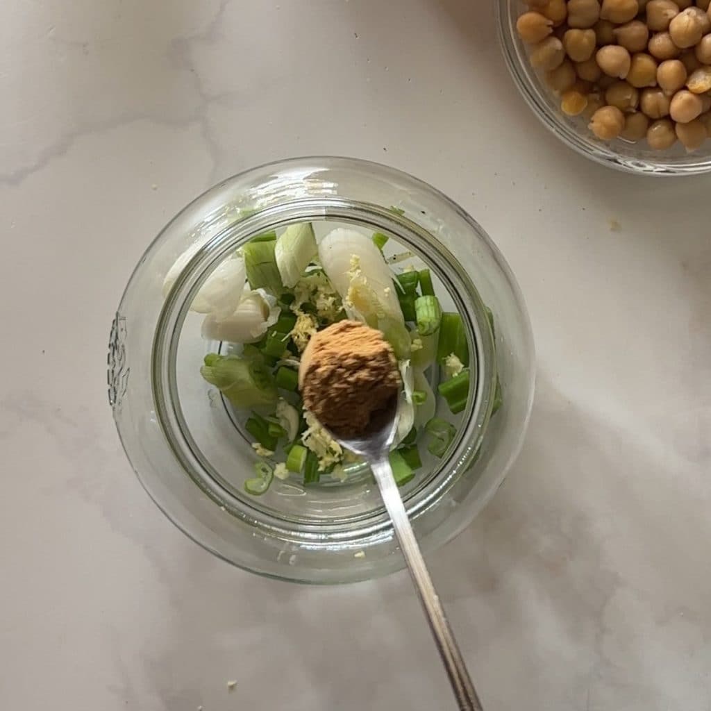 Especias para el curry de garbanzos