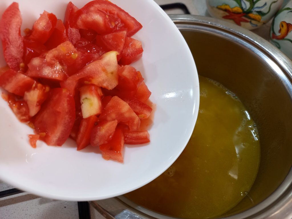 Risotto de cebada con tomate y parmesano