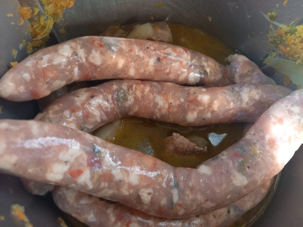 Genovese de cerdo salchicha y corteza