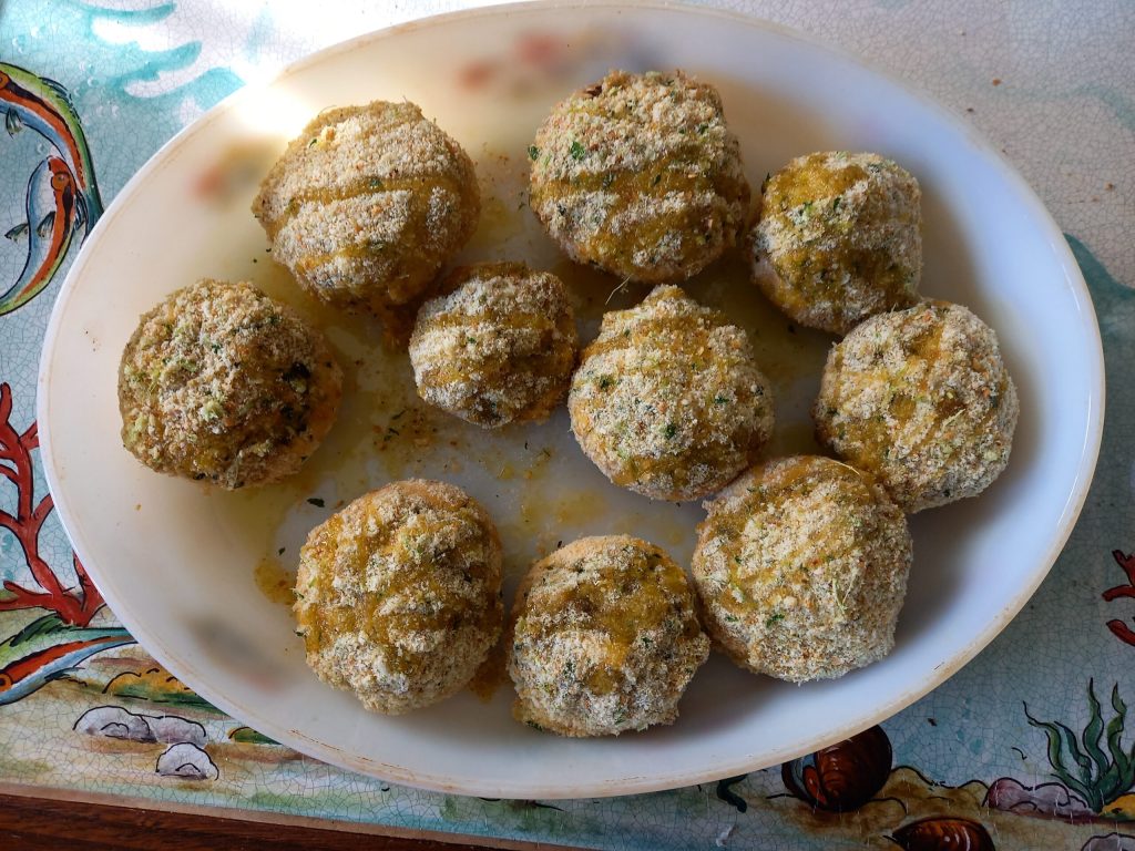 Champiñones rellenos a la Siciliana