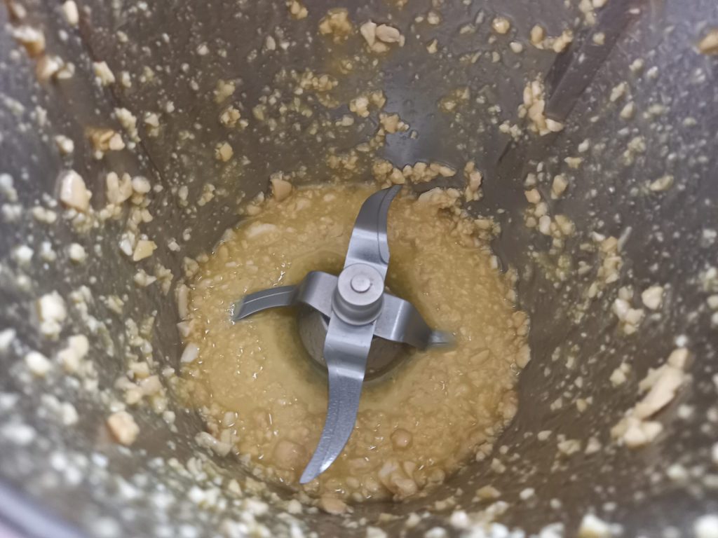 almendras trituradas con aceite