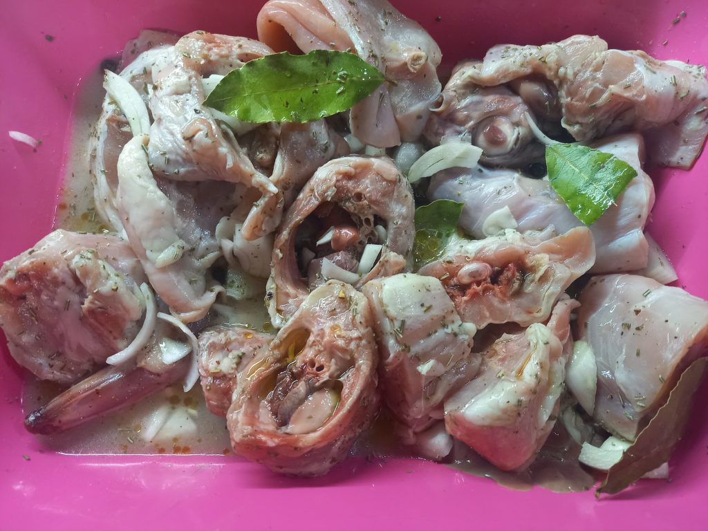 El conejo en olla a presión agridulce