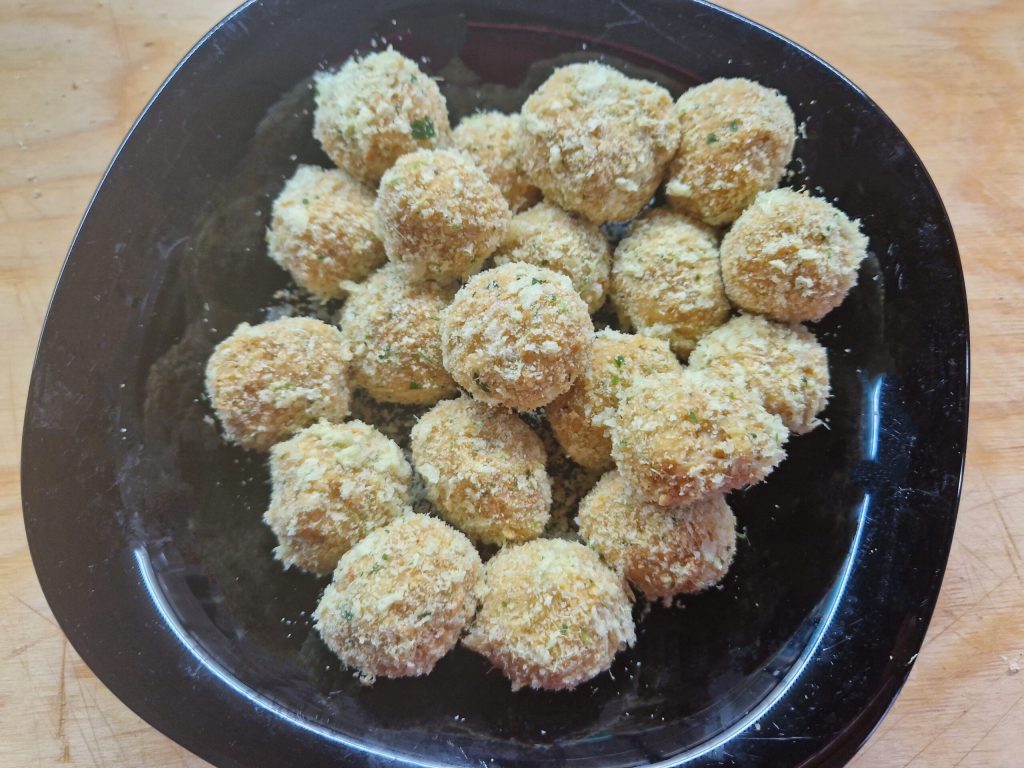 Albóndigas de garbanzos con salsa de curry