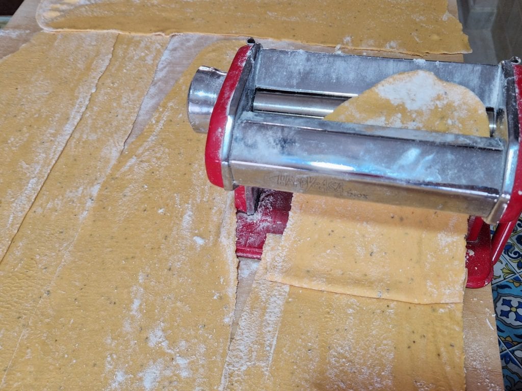 Los raviolis de calabaza sin huevos