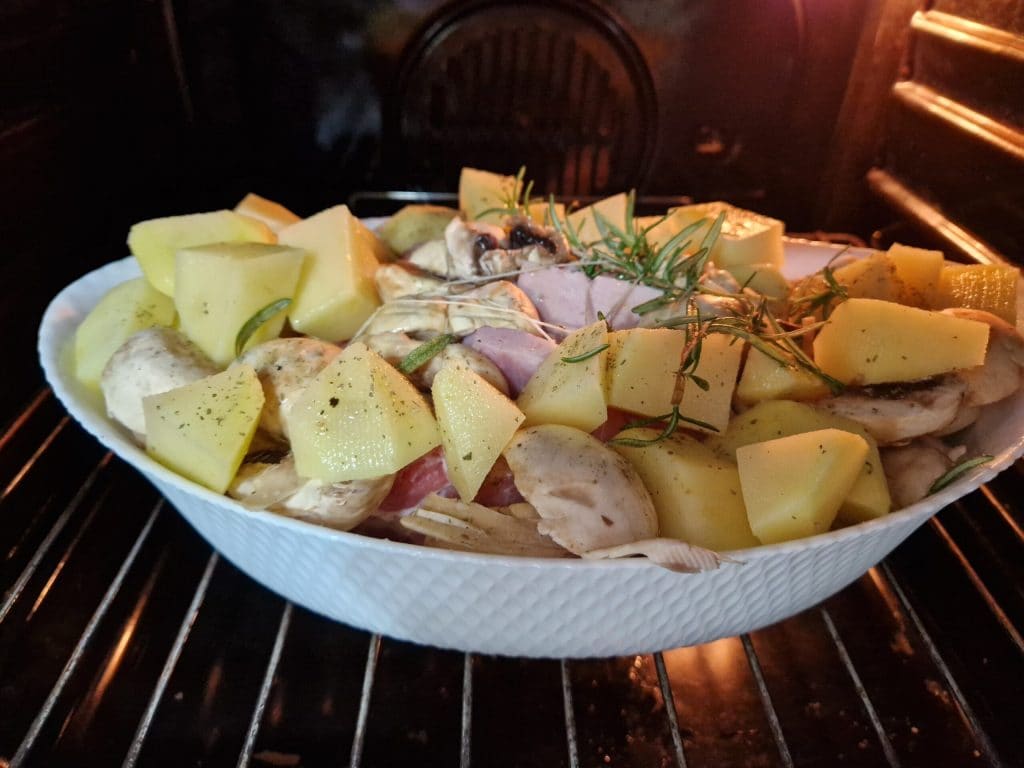 La cinta de lomo asada rellena con setas