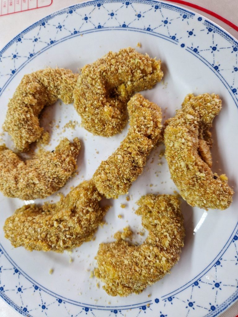 Langostinos en costra a la siciliana