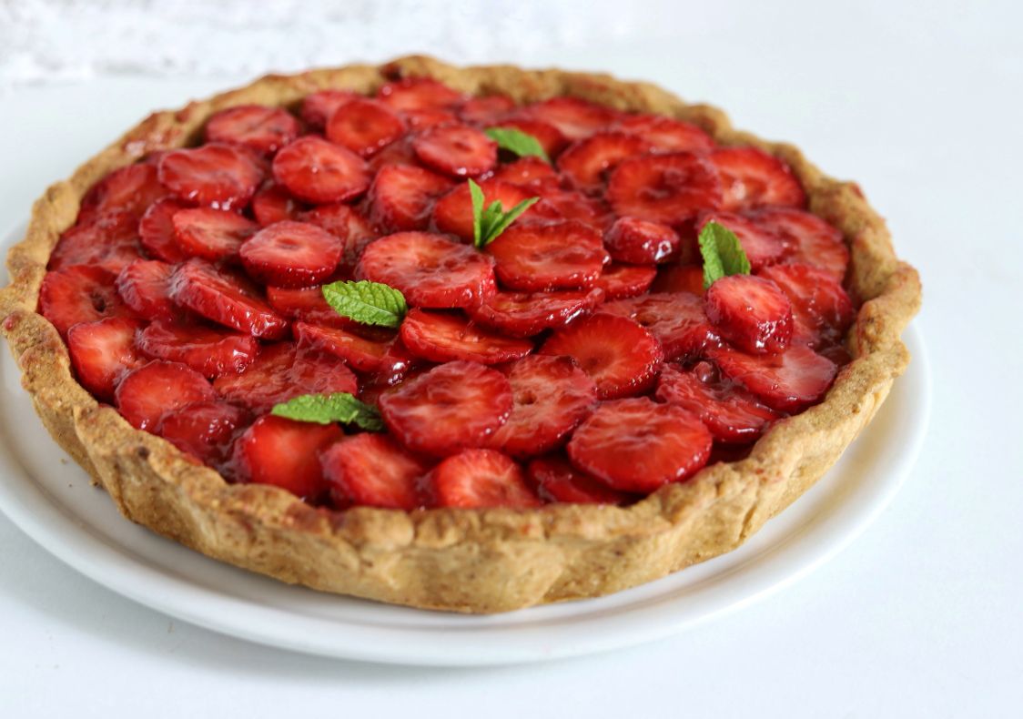 TARTA FRANGIPANE CON FRESAS